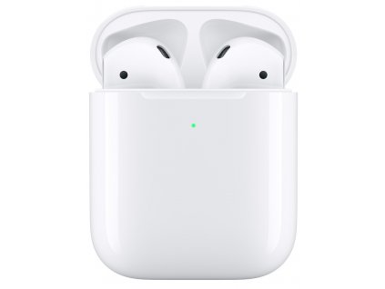 Sluchátka Apple AirPods, bezdrátové nabíjení (2019) bílá appmrxj2zma