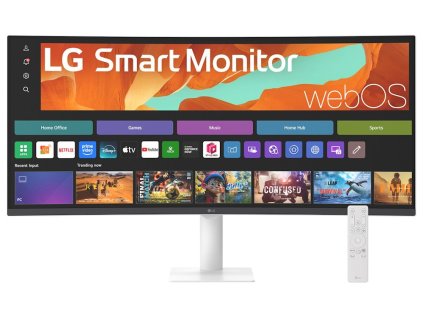 LG monitor 34U601SA-W zakřivený VA 34"/3440x1440/100Hz/300cdm/5ms/3000:1/HDMI/USB/LAN/repro 34U601SA-W.AEU