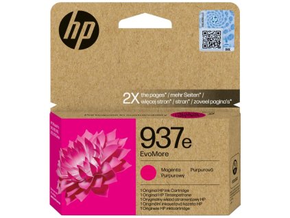HP 937e Magenta EvoMore originální inkoustová kazeta 4S6W7NE