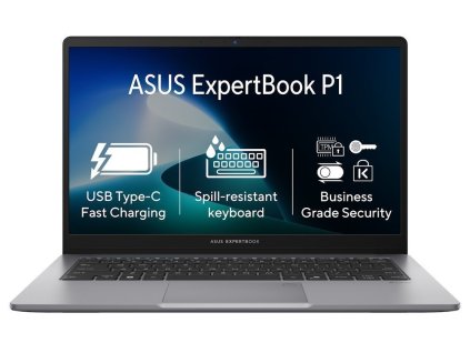 ASUS ExpertBook P1/ i5-13420H/ 8GB DDR/ 512GB SSD/ Intel® UHD/ 15,6"FHD,matný/ W11P/ šedý P1503CVA-S7I58512X
