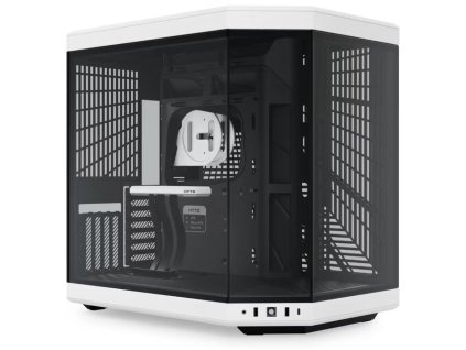 HYTE skříň Y70 Panda / levé a přední sklo / Riser PCIe 4.0 / bez zdroje / 1x USB-C / 2x USB-A / CS-HYTE-Y70-BW