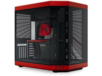 HYTE skříň Y70 Black Cherry / levé a přední sklo / Riser PCIe 4.0 / bez zdroje / 1x USB-C / 2x USB-A / CS-HYTE-Y70-BR