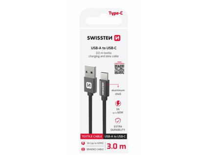 Screenshot 2025 12 17 at 14 47 41 DATOVÝ KABEL SWISSTEN TEXTILE USB USB C 3 0 M ČERNÝ GAMACZ