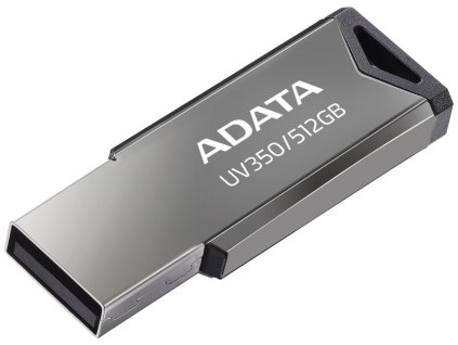 ADATA FlashDrive UV350 512GB / USB 3.2 Gen1 / stříbrná AUV350-512G-RBK