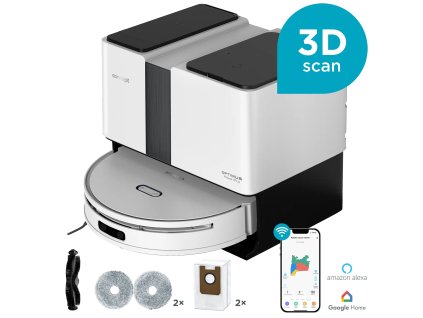 CONCEPT Robotický vysavač s mopem 2v1 OPTIMUS Aqua Pro Laser 3D VR4050