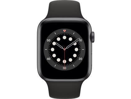 Chytré hodinky Apple Watch Series 6 GPS 40mm pouzdro z vesmírně šedého hliníku - černý sportovní náramek appmg133hca