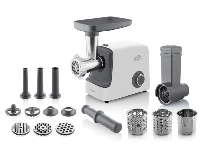 Mlýnek na maso ETA Ambo III 5075 90000 šedý/bílý  ..Odzkoušeno - Vráceno ..Chybí hrubé struhadlo ..Oděrka plastu v přední části ..Záruka 12 měsiců