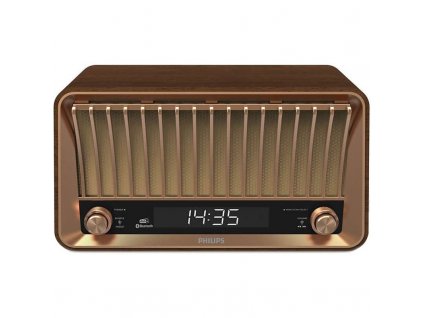 Radiopřijímač s DAB+ Philips TAVS700 hnědý Vráceno ve 14ti denní lhůtě - kosmetické oděrky