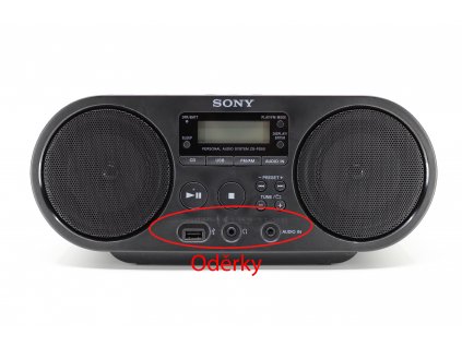 Radiopřijímač s CD Sony ZS-PS50B černý  Použito, oděrky, záruka 12 měs