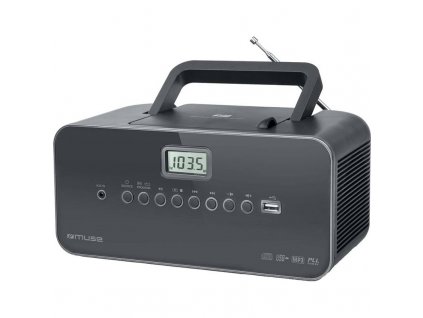 Radiopřijímač s CD MUSE M-28DG šedý Vráceno ve 14ti denní lhůtě - kosmetické oděrky