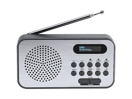 Radiopřijímač s DAB+ Thomson RT225DAB šedý/hliník Vráceno ve 14ti denní lhůtě - kosmetické oděrky