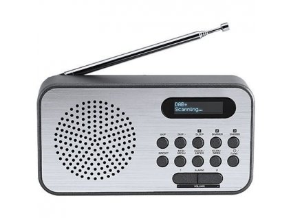 Radiopřijímač s DAB+ Thomson RT225DAB šedý/hliník Vráceno ve 14ti denní lhůtě - Kosmetické oděrky