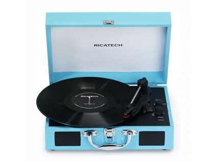 Gramofon Ricatech RTT21 Advanced modrý Vráceno - kosmetické oděrky