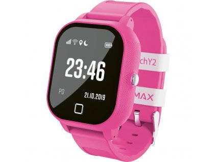 Chytré hodinky LAMAX WatchY2 růžový Vráceno ve 14 ti denní lhůtě - Oděrky - Chybí SIM karta