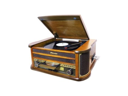 Gramofon Hyundai Retro RTCC 513 RIP dřevo Poškozený obal-rozbaleno