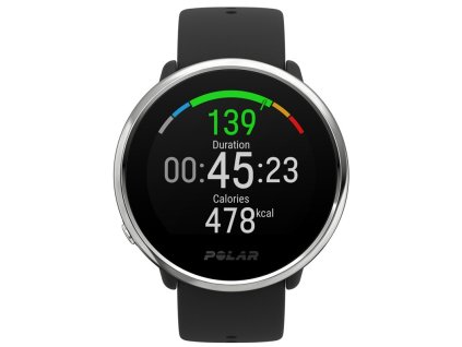 Sporttester Polar Ignite vel. M/L černý/stříbrný Vráceno ve 14 ti denní lhůtě - Oděrky - Ošoupaný řemínek