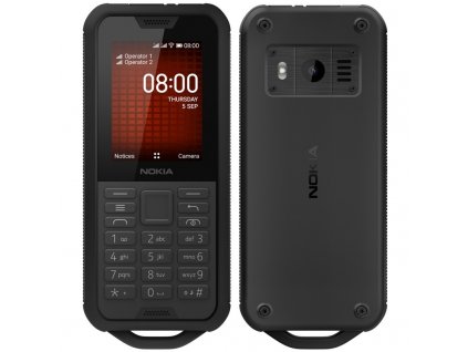 Mobilní telefon Nokia 800 Tough černý Vráceno-oderky na displeji
