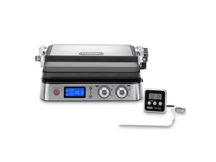 Gril DeLonghi CGH1012D.SP nepoužito-drobné oděrky na nerezu-poškozená krabice