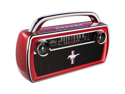 Přenosný reproduktor ION Mustang Stereo červený Vráceno-chybí napájecí kostka,oděrky