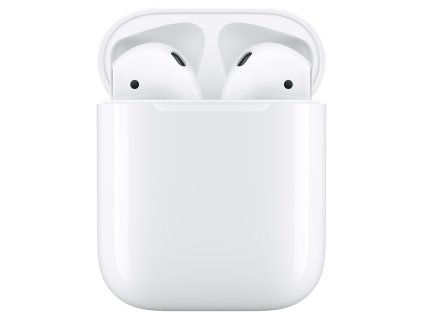 Sluchátka Apple AirPods (2019) (MV7N2ZM/A) bílá  ..Odzkoušeno - vráceno ..Kosmetické oděrky na pouzdře ..Pouzdro vevnitř lehce ušpiněno ..Záměna krabice ..Záruka 12 měsíců