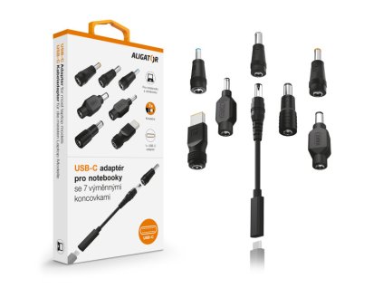USB-C adaptér pro notebooky a ultrabooky se 7 výměnnými koncovkami  ..Nové zboží