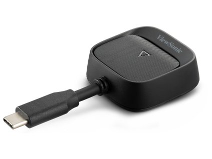 Viewsonic WPD-900  Wireless dongle (Tx + Rx) , USB-C power pass-through, casting: Peer to Peer, AirPlay (iOS), Miracast WPD-900