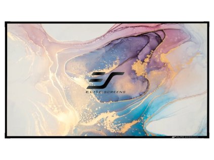 ELITE SCREENS plátno v pevném rámu 100" (254cm)/ 16:9/ 124,6×221,5cm/ CLR3/ bezrámové/ pro UST projektory AR100H-CLR3