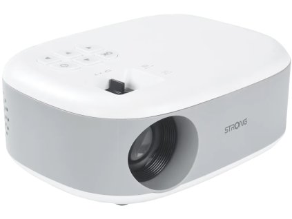 STRONG projektor N1/ LCD/ HD (1281x721)/ 121 ANSI lm/ USB 2.1/ HDMI/ microSD/ Repro/ bílo-šedý N1