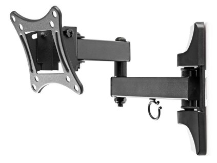 NEDIS nástěnný držák pro LCD a TV/ 13 - 27 "/ nosnost 15 kg/ náklon ± 21°/ otáčení 181°/ kloubový (3 klouby) TVWM1511BK