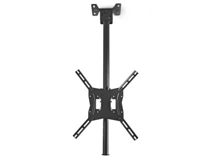 NEDIS stropní držák pro LCD a TV/ 26 - 42"/ nosnost 20 kg/ náklon 25°/ úhel otáčení 90°/ nastavitelná výšká/ ocel/ černý TVCM1330BK