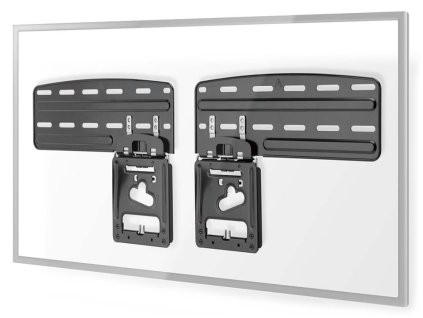 NEDIS nástěnný TV držák/ 43 - 85"/ nosnost 61 kg/ vzdálenost od stěny 7,51 mm/ fixní/ ocel/ černý TVWM5165BK