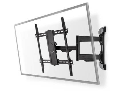 NEDIS nástěnný TV držák/ 43 - 111"/ nosnost 71 kg/ polohovatelný/ ocel/ černý TVWM6571BK