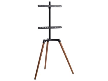 NEDIS podlahový TV stojan/ 50 - 65"/ 35 kg/ Skandinávské Provedení/ Otočné/ Protiskluzový popruh/ Snap-lock/ černý TVSM7060BK