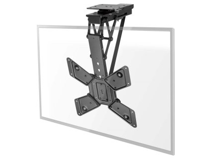 NEDIS stropní TV držák/ 23 - 65 "/ nosnost 31 kg/ motorizovaný/ otočný/ naklápěcí/ vzdálenost od stropu 141 mm/ DO/ ocel TVCM5851BK