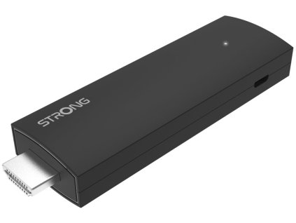 STRONG 4K Google TV stick SRT 41/ 4K Ultra HD/ H.265/ HDMI/ micro USB/ BT/ Wi-Fi/ Chromecast/ NETFLIX/ Android 14/ černý SRT41