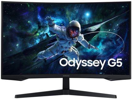 Samsung Odyssey G55C 27" / Prohnutý / QHD 2560x1440 / 16:9 / VA / 1ms / 165Hz / Jack/HDMI/DP/VESA LS27CG552EUXEN