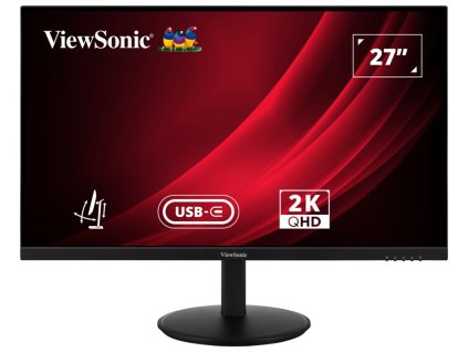 ViewSonic VG2709-2K-MHDU-2/ 27" QHD Frameless IPS Monitor with HDMI, DisplayPort, USB type C, USB,Full Ergonomic Stand VG2709-2K-MHDU-2