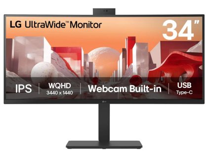 LG monitor 34BA85QE IPS 34" QHD zakřivený /3440x1440 /21:9/300 cd/m2/5ms/HDMI/DP/USB-C/60Hz/HDR10/ OnScreen Control 34BA85QE-B.AEU