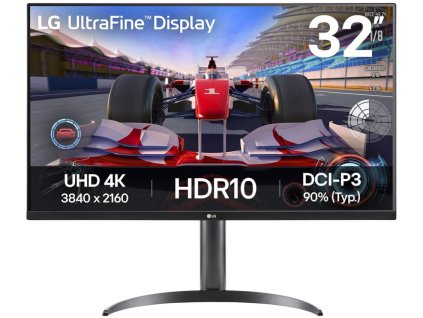 LG monitor 32UR551K-B  31,5" VA 4K 3841x2161 / 16:9 / 251cdm / 4ms / DP /2xHDMI/repro/ výškově nastav. 32UR551K-B.AEU