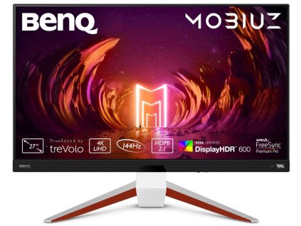 BENQ Mobiuz 27" LED EX2711U/ 3841x2161/ IPS panel/ 1111:1/ 1ms/ 2x HDMI/ DP/ 144Hz/ repro/ černý 9H.LKTLA.TBE