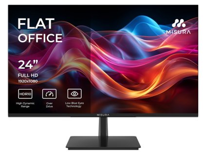 MISURA 24" LED P23QM24DFI01/ IPS/ 1920x1080 (FHD)/ 1000:1/ 8ms/ 250 cd/m2/ HDMI/ VGA/ REPRO/ VESA 75x75/ černý P23QM24DFI01