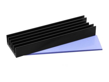 AXAGON hliníkový pasivní chladič pro M.2 SSD / CLR-M2L10 / 2280 / výška chladiče 10mm CLR-M2L10