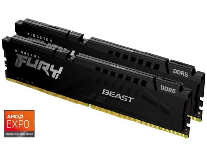 KINGSTON FURY Beast Black EXPO 64GB DDR5 6000MT/s / CL30 / DIMM / Kit 2x 32GB KF560C30BBEK2-64