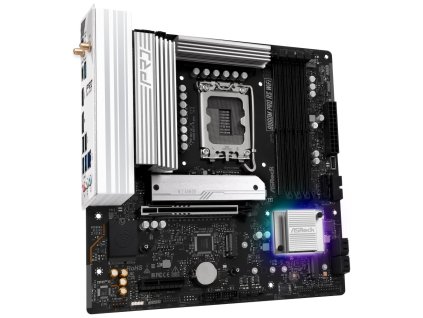 ASRock B860M Pro RS WiFi / Intel B860 / LGA1851 / 4x DDR5 / 3x M.2 / HDMI / DP / USB-C / WiFi / mATX 90-MXBRQ-A0UAYZ