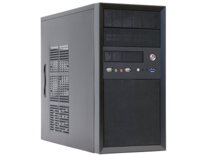 CHIEFTEC MiniT CT-01B, mATX, 350W ATX zdroj, černý CT-01B-350GPB
