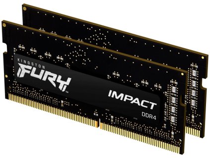 KINGSTON FURY Impact 32GB DDR4 3200MT/s / CL20 / SO-DIMM / KIT 2x 16GB KF432S20IBK2/32
