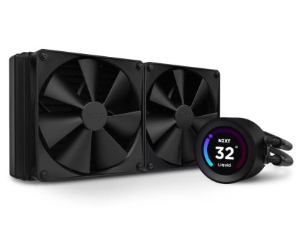 NZXT vodní chladič Kraken 280 ELITE / 2x140mm fan / 4-pin PWM / LCD disp. / 6 let RL-KN28E-B1