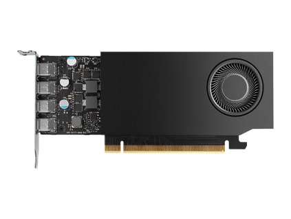 PNY NVIDIA A1000 8GB / 8GB GDDR6 / PCI-E / 4x miniDP / LP bracket / 4x adaptér miniDP > DP VCNRTXA1000-PB