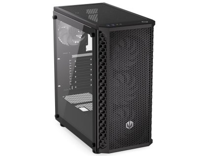 Endorfy skříň Signum 300 ARGB / 2xUSB 3.0 / 4x120mm fan PWM ARGB / mesh panel / tvrzené sklo / černá EY2A006