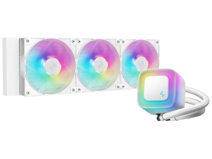 DEEPCOOL vodní chladič LE360 V2 / 3x120 PWM ARGB fan / displej / bílý R-LE360-WHAMMN-G-2